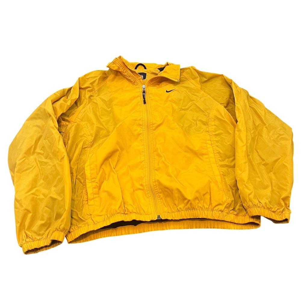 Vintage Nike Windbreaker Jacket Womens M Full Zip‎ Embroidered Swoosh Mesh Lined